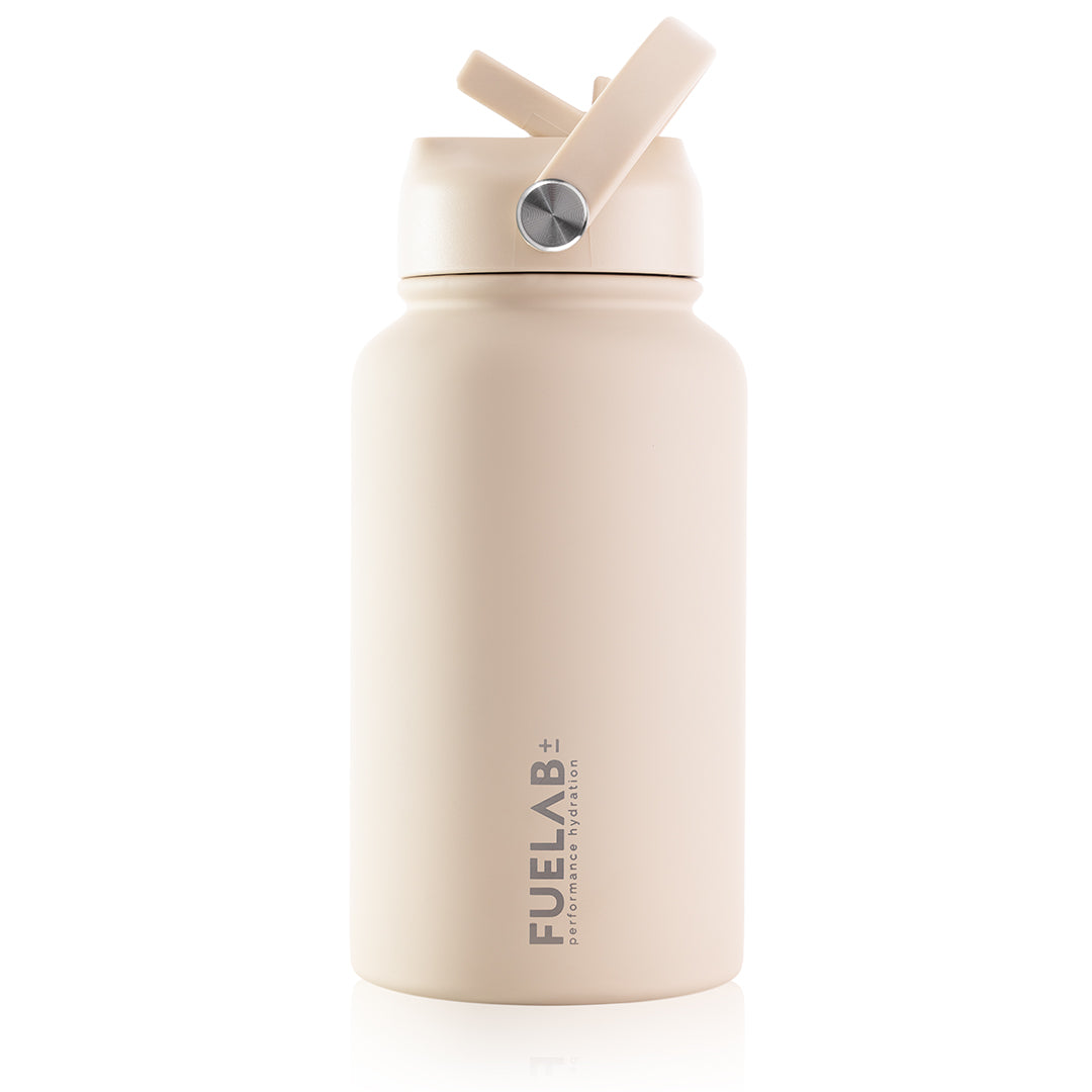 FUELAB± Hydration Bottle Insulated бутилка със сламка · cream | 650 ml