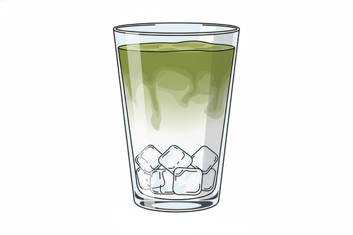 classic ice matcha latte svg
