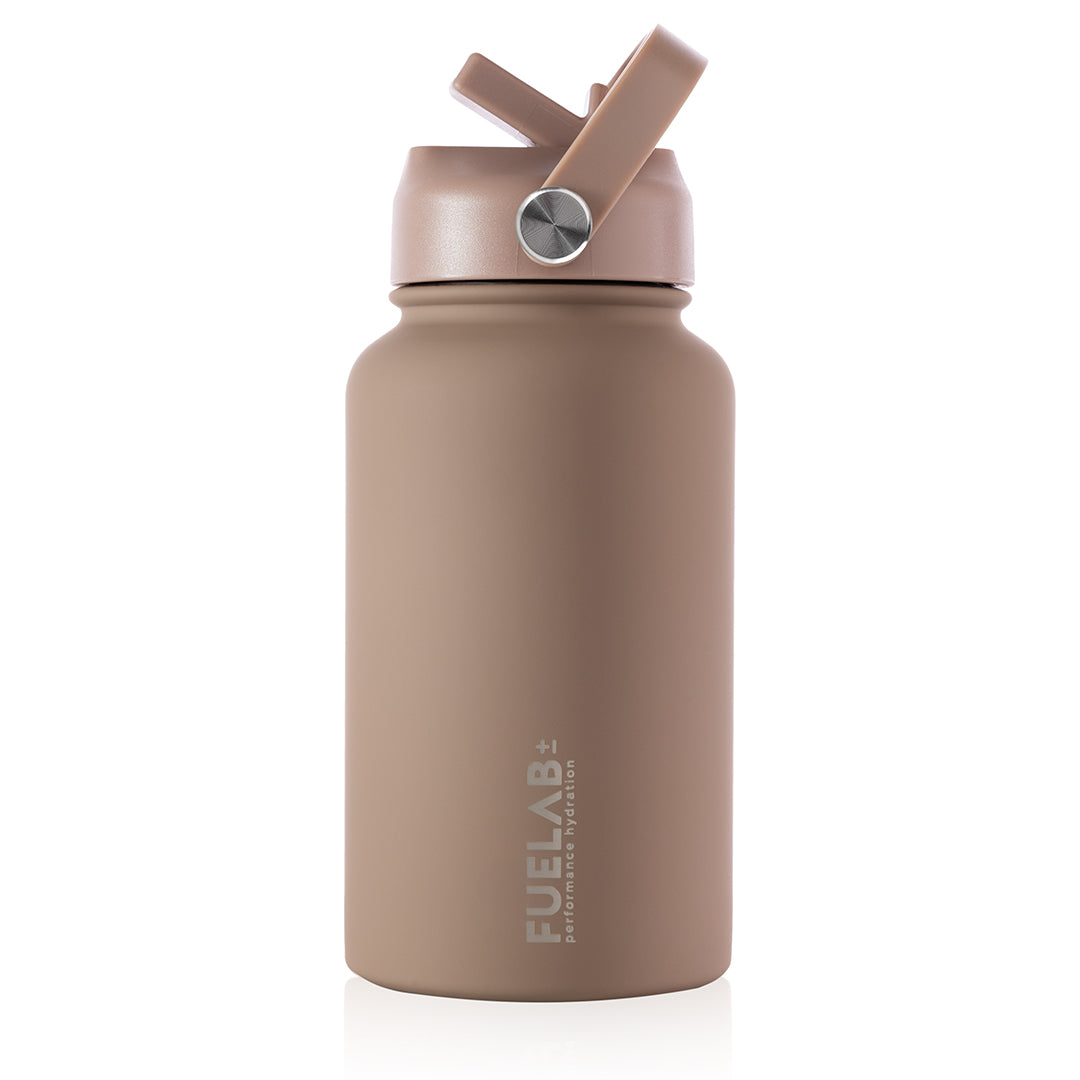 FUELAB± Hydration Pro Insulated бутилка със сламка  · chocolate | 650 ml