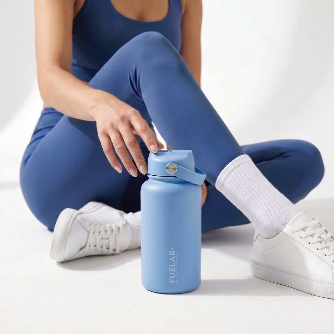 FUELAB± Hydration Bottle Insulated бутилка със сламка · cloud blue | 650 ml